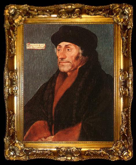 framed  Hans Holbein Erasmus of Rotterdam, ta009-2